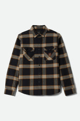 Men's Bowery Heavyweight Flannel in Black/Cream