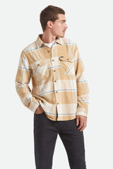 Men's Bowery Flannel in Whitecap/Sand/Cyber Blue