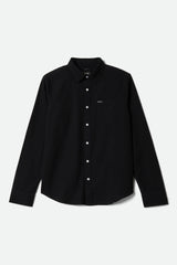 Men's Charter Long Sleeve Shirt in Black