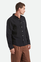 Men's Charter Long Sleeve Shirt in Black