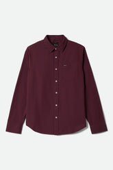 Men's Charter Long Sleeve Shirt in Port