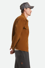Men's New West Relaxed Overshirt in Washed Copper Corduroy
