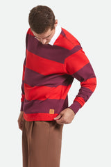 Men's Union Heavyweight Rugby Polo in Adrenaline Rush/Port