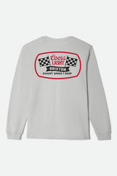Men's Coors Light Pit Stop Long Sleeve Standard T-Shirt in Silver
