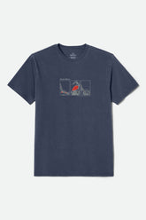 Men's Briscoe Short Sleeve Standard T-Shirt in Mood Indigo Worn Wash