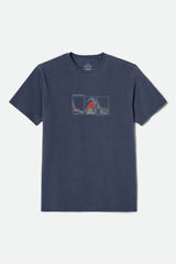 Men's Briscoe Short Sleeve Standard T-Shirt in Mood Indigo Worn Wash