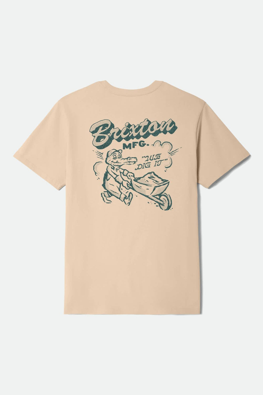 Men's Dig It Short Sleeve Standard T-Shirt in Cream