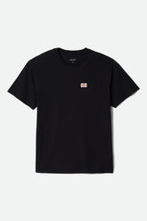 Men's Highmont Short Sleeve Standard T-Shirt in Black Worn Wash