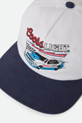 Unisex Coors Light Blower Snapback in White/Coors Navy
