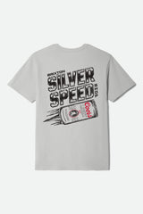 Men's Coors Light Silver Speed Short Sleeve Standard T-Shirt in Silver