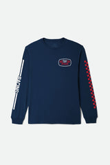 Men's Coors Light Pit Stop Long Sleeve Standard T-Shirt in Coors Navy