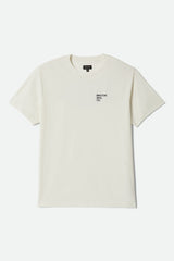 Men's Gage Short Sleeve T-Shirt in Off White Worn Wash