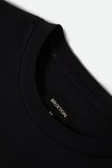 Men's Forman Short Sleeve Standard T-Shirt in Black Worn Wash