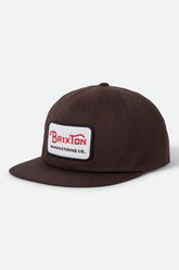 Unisex Grade Snapback in Pinecone Brown