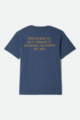 Men's Gage Short Sleeve T-Shirt in Bering Sea Worn Wash
