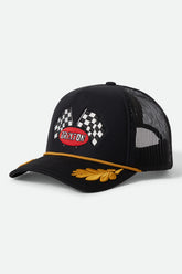 Women's Podium Netplus Trucker Hat in Black/Black