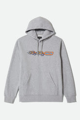 Men's Flames Hoodie in Gunmetal Heather