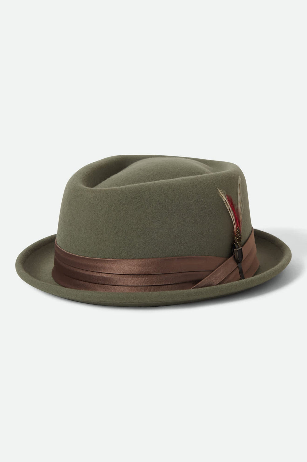 Unisex Stout Pork Pie in Olive Surplus/Bronze