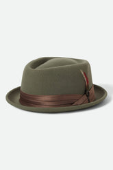Unisex Stout Pork Pie in Olive Surplus/Bronze