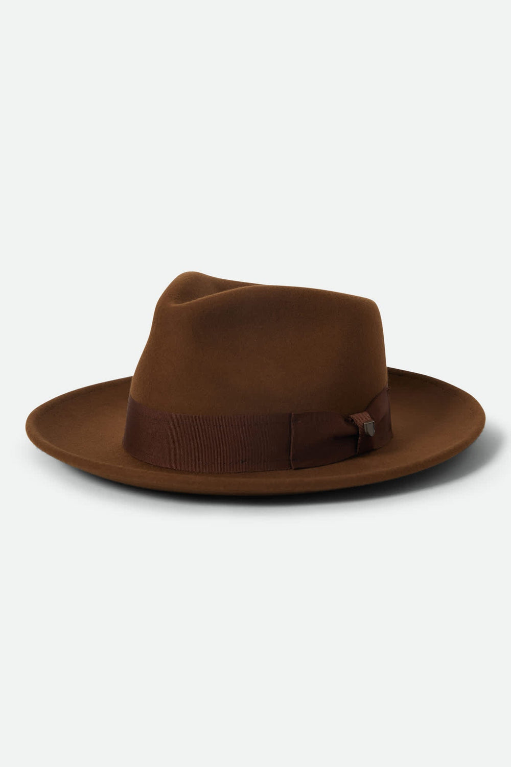 Unisex Swindle Convertabrim Fedora in Coffee/Light Brown