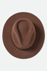 Unisex Messer Fedora in Pinecone Brown