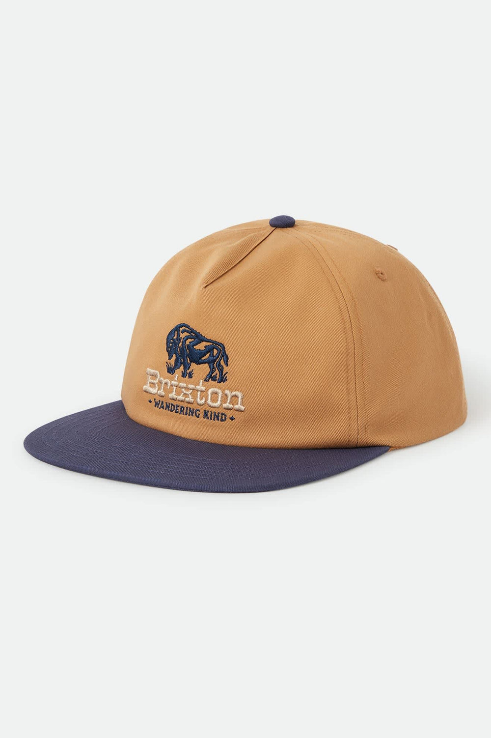 Unisex Drifter Netplus Snapback in Brown Sugar/Navy