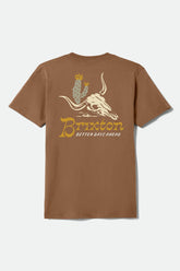 Men's Barren Short Sleeve Standard T-Shirt in Brown Sugar