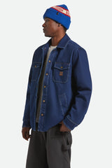 Men's Durham Sherpa Lined Jacket in Medium Wash Denim