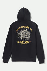 Men's Ford Built Tough Fleece Hoodie in Burnt Rubber