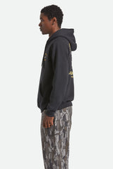 Men's Ford Built Tough Fleece Hoodie in Burnt Rubber