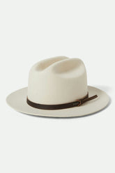 Unisex Hitch Ranch Fedora in Off White