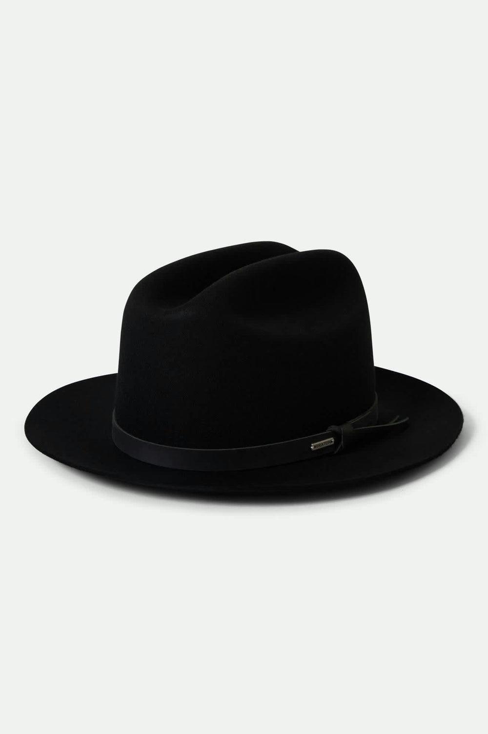 Unisex Hitch Ranch Fedora in Black/Black