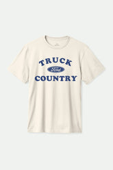 Men's Ford Truck Country Short Sleeve Standard T-Shirt in Wimbledon White