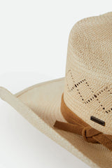 Unisex Laredo Panama Straw Cowboy Hat in Catalina Sand
