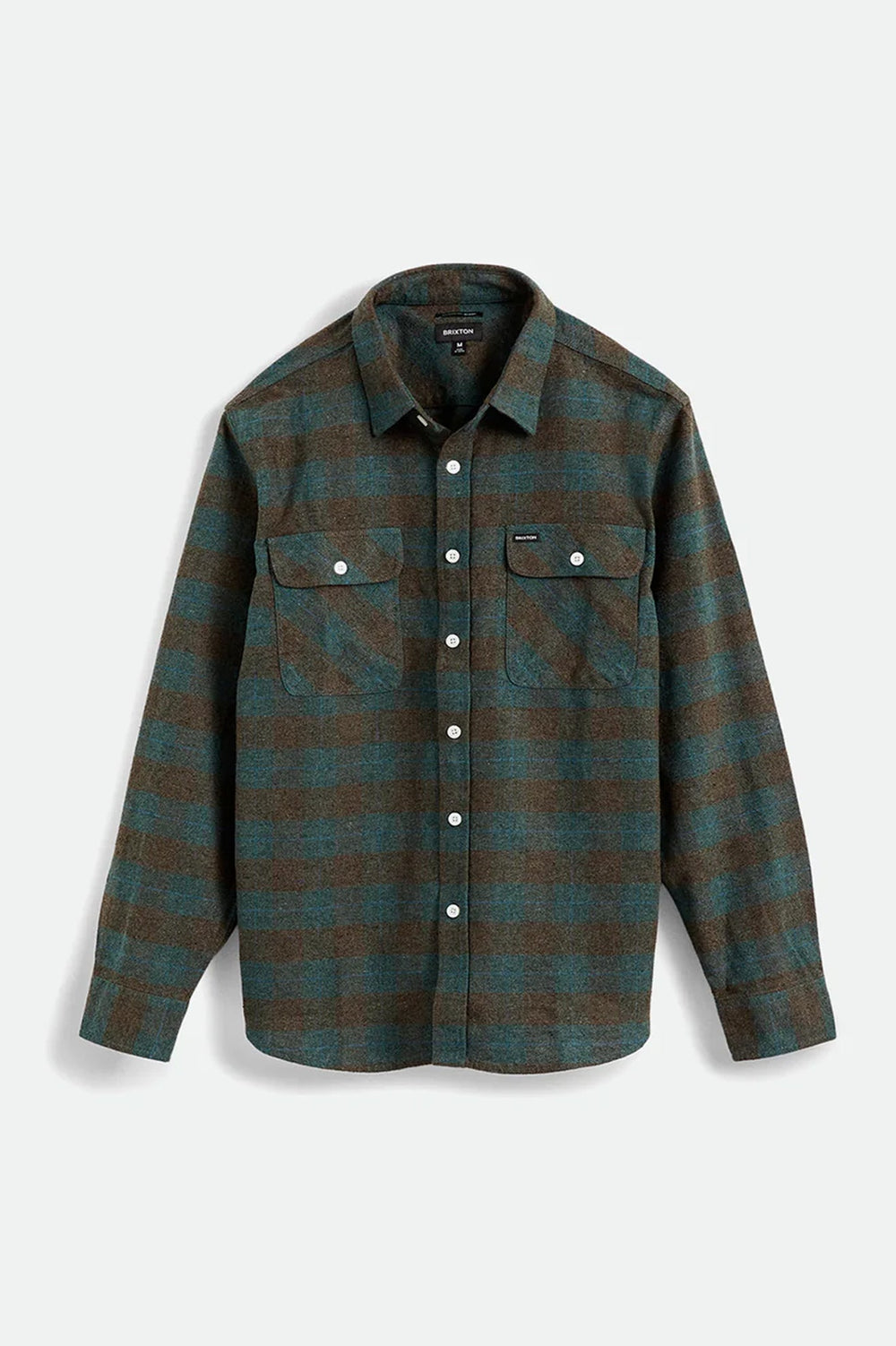 Men's Bowery Long Sleeve Flannel in Ocean