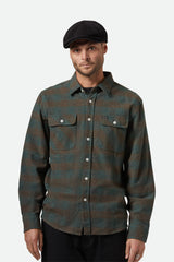 Men's Bowery Long Sleeve Flannel in Ocean