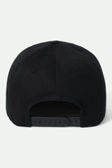 Unisex Waller Snapback in Black