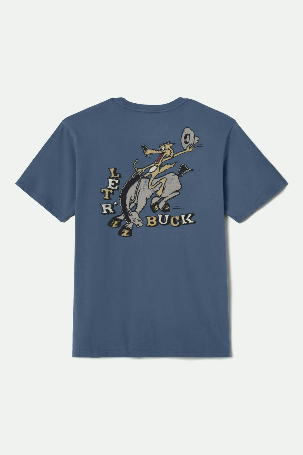 Men's Buck Club Short Sleeve Standard T-Shirt in Harbor Blue