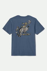 Men's Buck Club Short Sleeve Standard T-Shirt in Harbor Blue