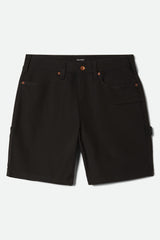 Men's Builders Carpenter Baggy Short in Washed Black