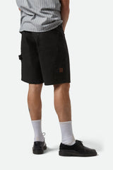 Men's Builders Carpenter Baggy Short in Washed Black