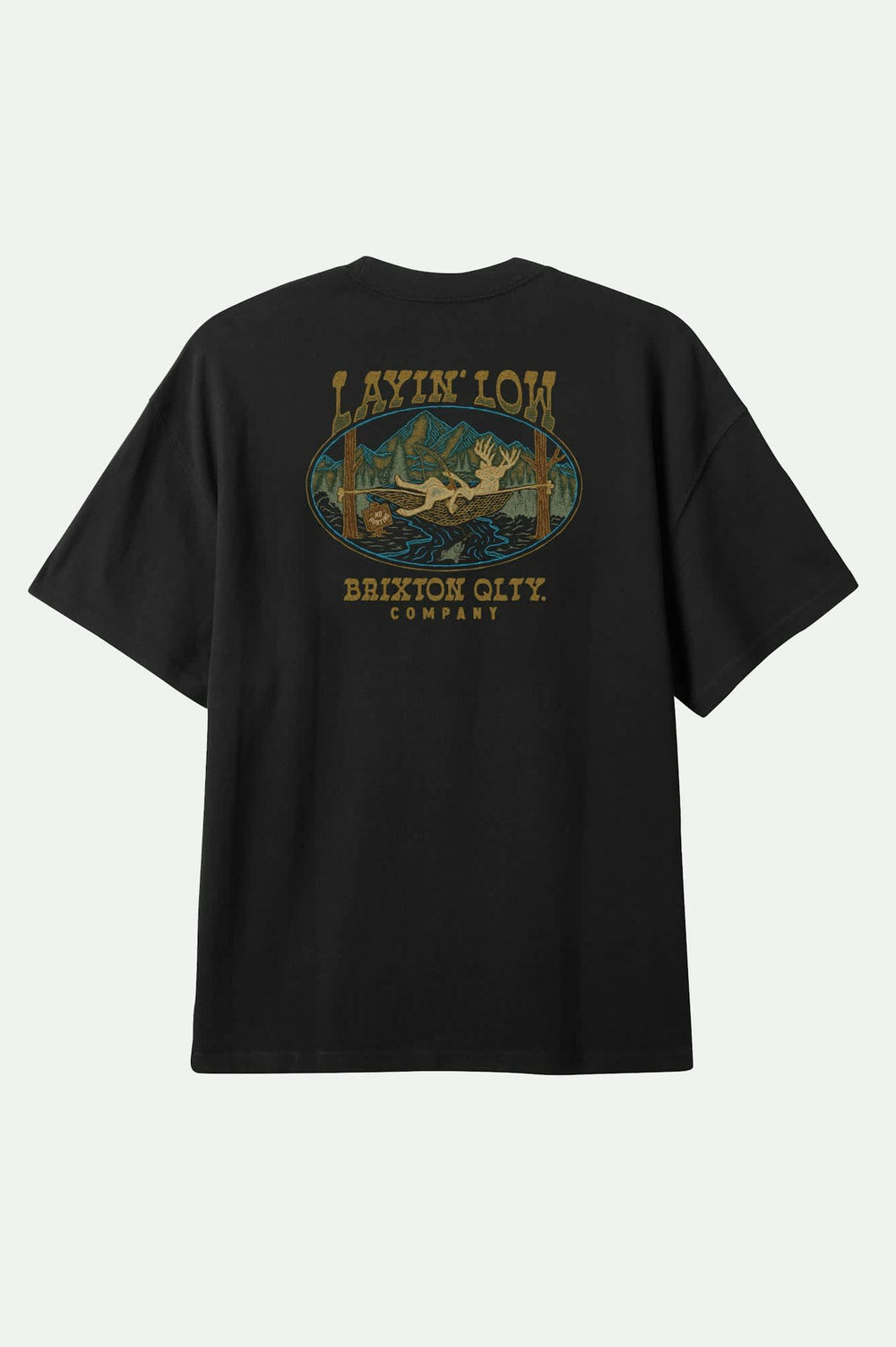 Men's Layin' Low S/S Standard T-Shirt in Black