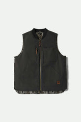 Men's Builders Abraham Reversible Vest in Bark Camo