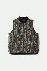 Men's Builders Abraham Reversible Vest in Bark Camo
