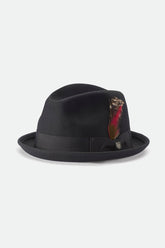 Unisex Gain Fedora in Black