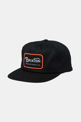 Unisex Grade Snapback in Black/Orange/White