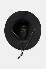 Unisex Wesley Weather Guard Packable Fedora in Black