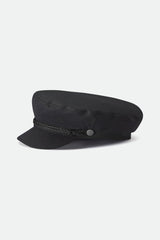 Unisex Fiddler Fisherman Cap in Black