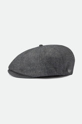 Unisex Brood Newsboy Cap in Grey/Black