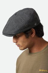 Unisex Brood Newsboy Cap in Grey/Black